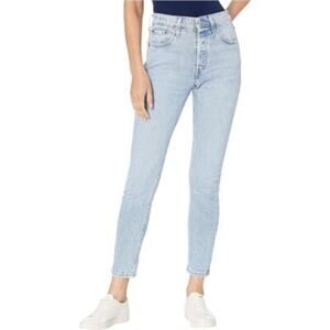 Levi's Premium 501 Cotton Blend High Rise Skinny Jeans Tango Light Blue 27 / 4